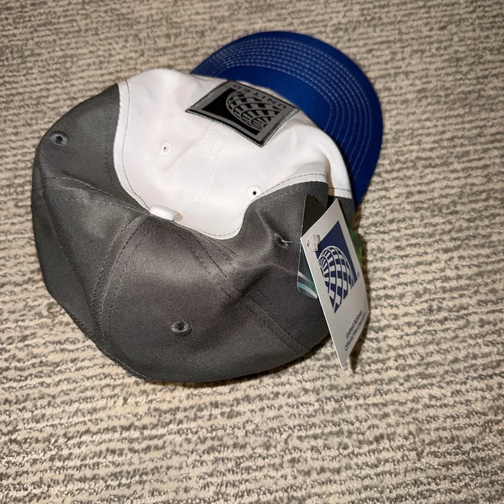 United Logo Hat in Blue, White, and Gray - Picture 2 of 4